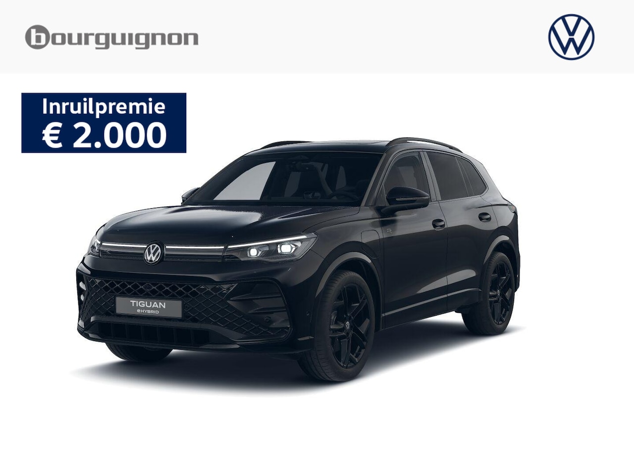 Volkswagen Tiguan - R-Line Edition 1.5 eHybrid 204 PK | Trekhaak | 360 Camera | LED Matrix | Black Style | - AutoWereld.nl