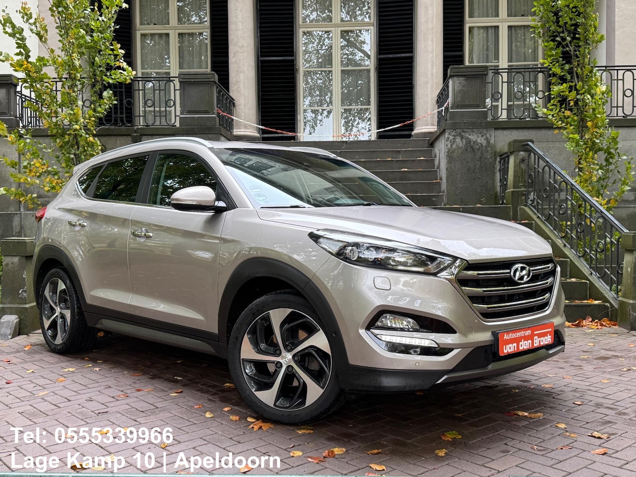 Hyundai Tucson - 1.6 T-GDi Premium 4WD Automaat Navi Leder Xenon Trekhaak Camera Climate Cruise Ctr Pdc Sto - AutoWereld.nl
