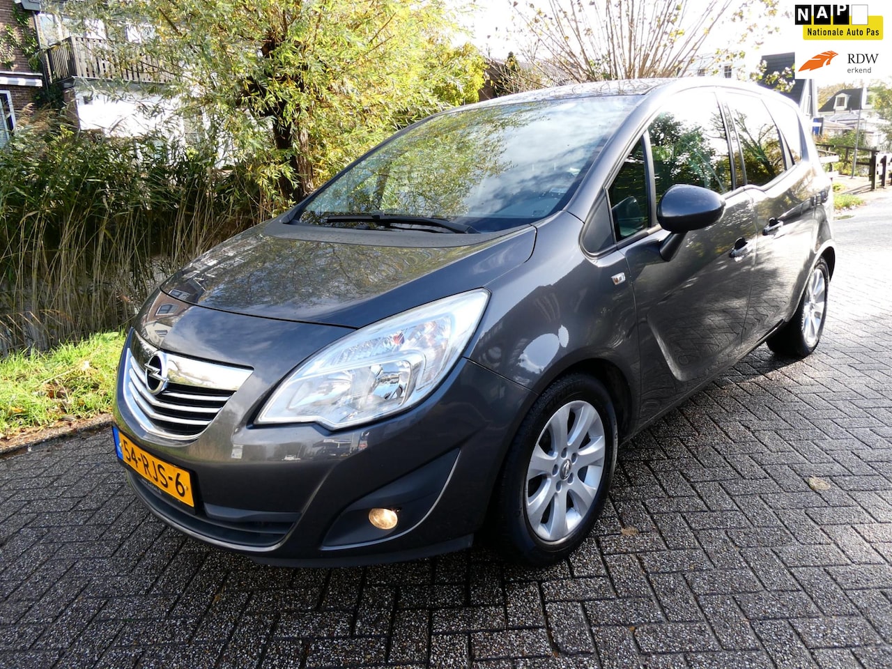Opel Meriva - 1.4 Turbo Cosmo 120pk Clima Cruise Trekhaak Navi Hoge instap - AutoWereld.nl