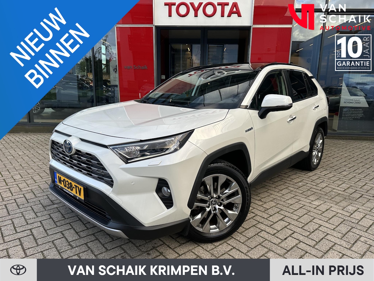 Toyota RAV4 - 2.5 Hybrid AWD Executive Schuif-/kanteldak Trekhaak Premium Pack 360 NL-auto Dealeronderho - AutoWereld.nl