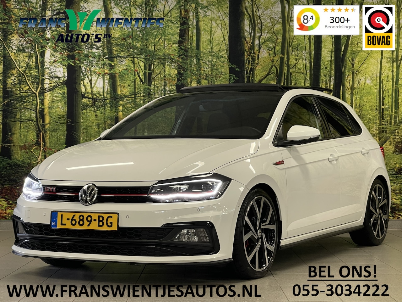 Volkswagen Polo - 2.0 TSI GTI | Elektrisch Panoramadak | Achteruitrijcamera | Keyless Entry/Go | Apple Carpl - AutoWereld.nl