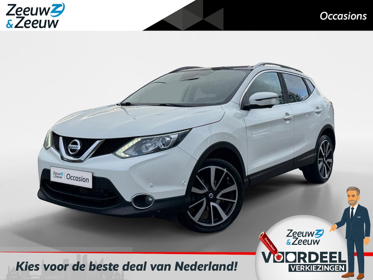 Nissan Qashqai - 1.2 Acenta |Automaat| Panoramadak| Lederen Bekleding| nieuwe apk| 12 maanden Bovag Garanti - AutoWereld.nl
