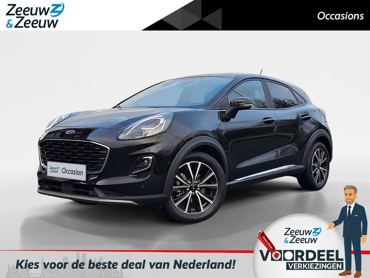 Ford Puma - 1.0 EcoBoost Hybrid Titanium | Camera | Parkeersensoren | Lichtmetalen Velgen | Cruise Con - AutoWereld.nl