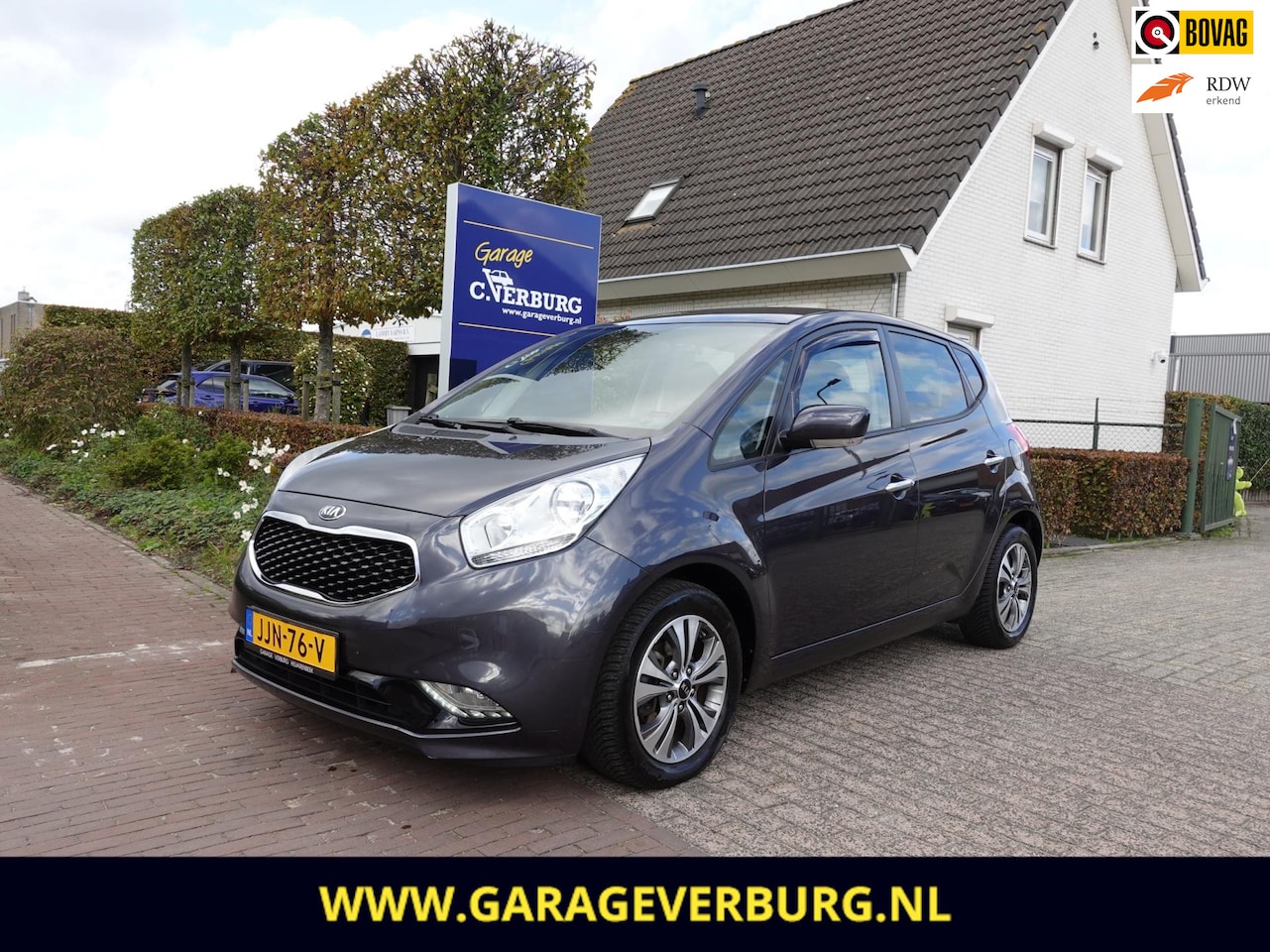 Kia Venga - 1.6 CVVT ExecutiveLine Automaat (Navi,Camera,Stoel+stuurverwarming,Trekhaak,1/2 Leer,PDC,K - AutoWereld.nl
