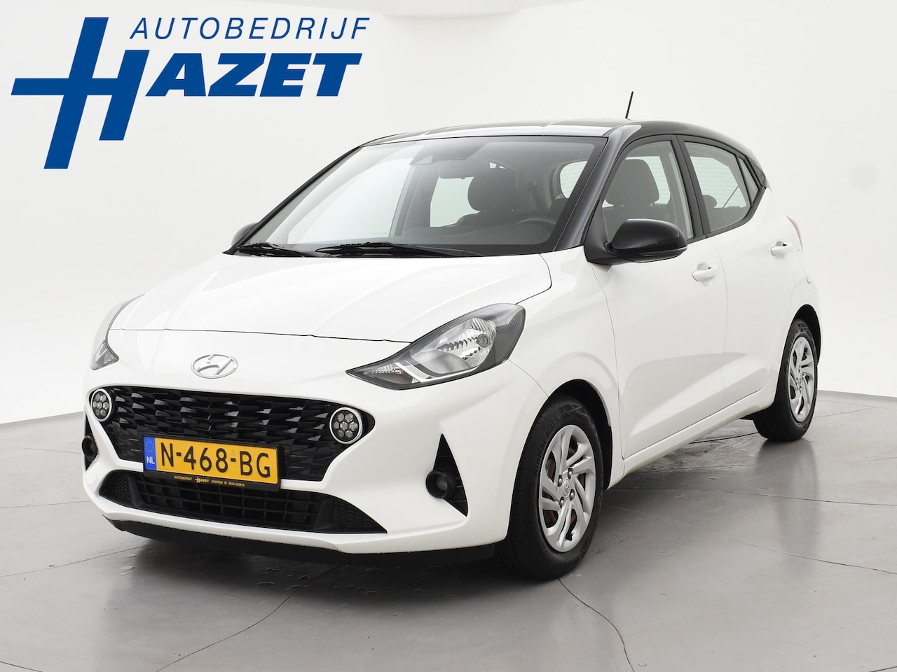 Hyundai i10 - 1.0 AUTOMAAT COMFORT 5-ZITS + APPLE CARPLAY | DAB+ | CRUISE CONTROL | TWO-TONE WIT/ZWART - AutoWereld.nl