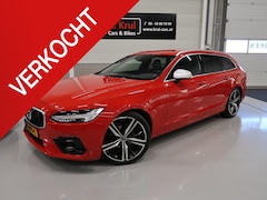 Volvo V90 - 2.0 D4 R-Design 2x R-Design Leer/Alcantara Sportstoelen Trekhaak 20 inch Sportvelgen NL-au
