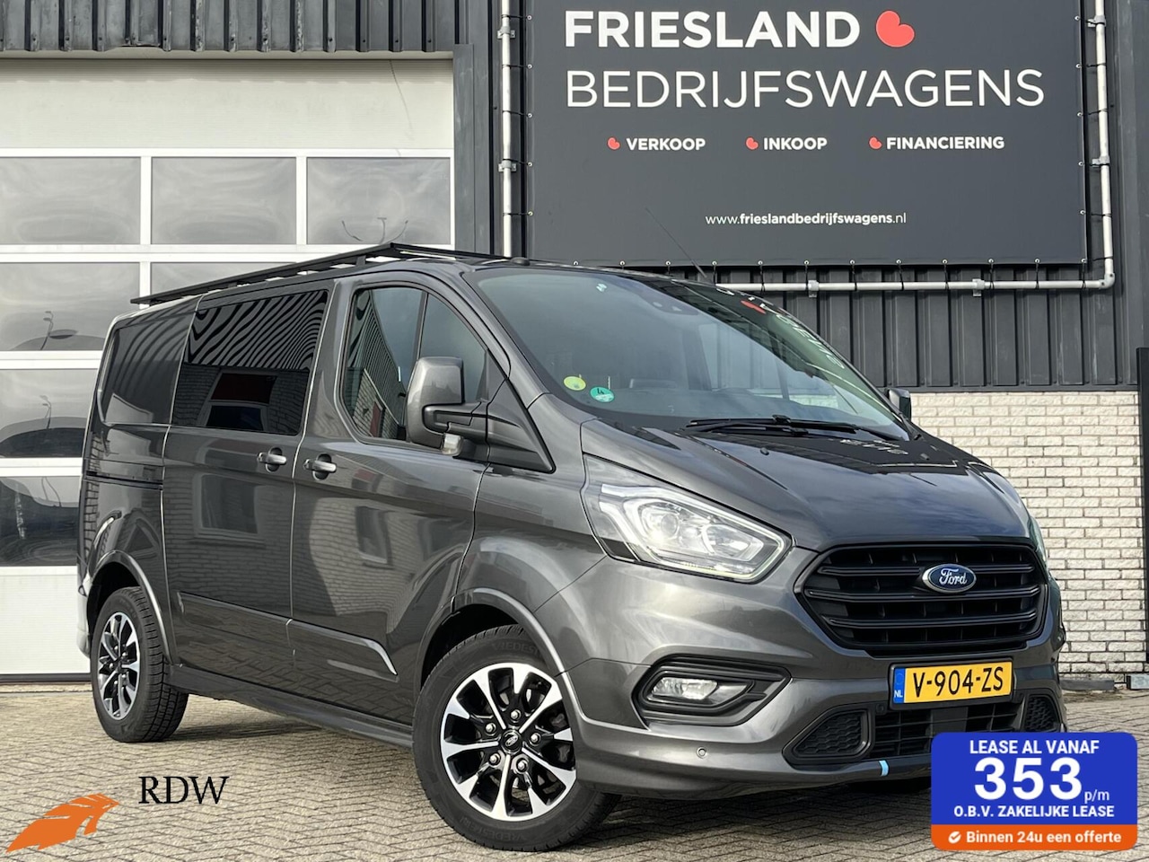 Ford Transit Custom - 310 170pk Sport Dubbele Cabine Trekhaak/Carplay/Camera/Navi/Stoelverwarming/18" - AutoWereld.nl