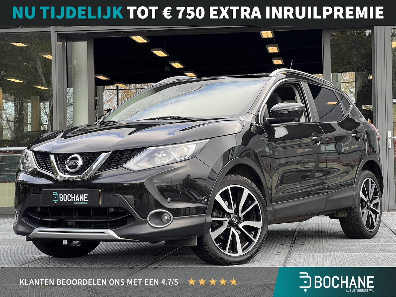 Nissan Qashqai - 1.2 Tekna | Trekhaak | Leer | Navigatie | Panoramadak - AutoWereld.nl
