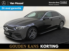 Mercedes-Benz C-klasse - 300 AMG Line Memory Seats / Parkeercamera / Sfeerverlichting / 18'' / Privacy Glass /