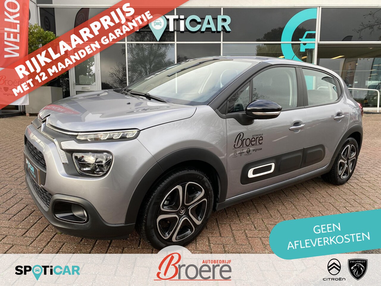 Citroën C3 - 1.2 83pk Plus | parkeersensoren, navigatie, dab, apple carplay, android auto, 1-tone kleur - AutoWereld.nl