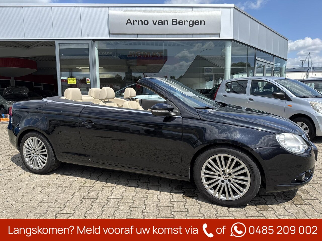Volkswagen Eos - 1.4 TSI Highline 1.4 TSI Highline, leder interieur, glazen schuif-/kanteldak, electrische kap, verwarmde vo - AutoWereld.nl