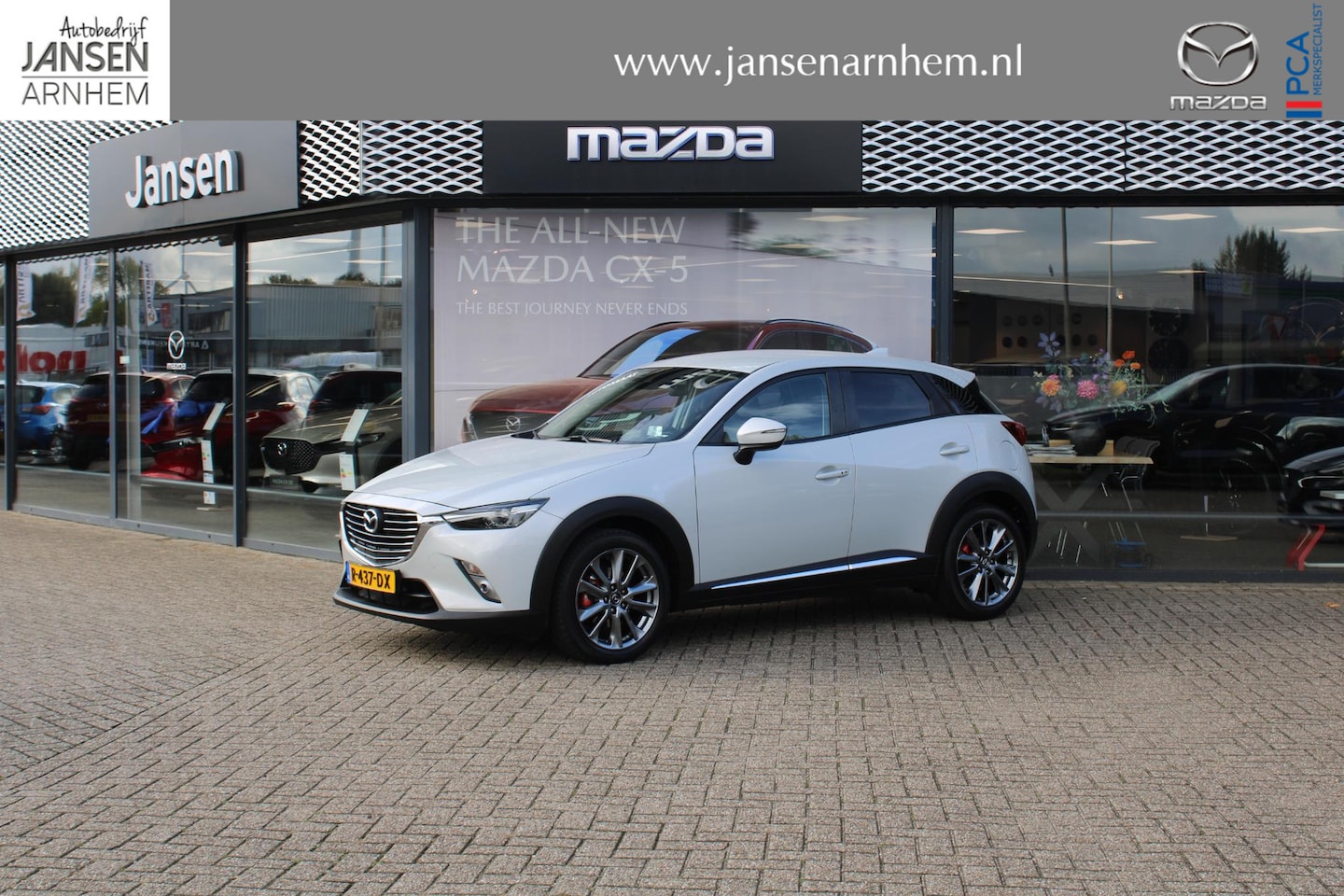 Mazda CX-3 - 2.0 SkyActiv-G 120 GT-Luxury , Automaat, Trekhaak, Bruin Leder, Cruise, PDC, Camera, LKA, - AutoWereld.nl