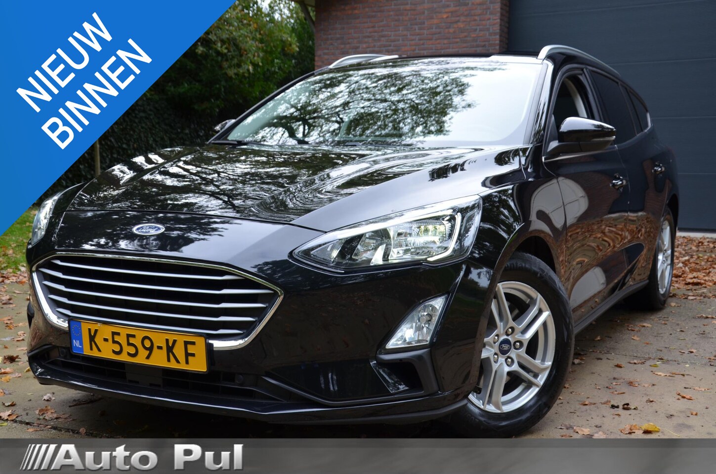 Ford Focus Wagon - 1.0 EcoBoost Hybrid Trend Edition Business Navi/Airco/Pdc/Achteruitrij camera/Apple Carpla - AutoWereld.nl