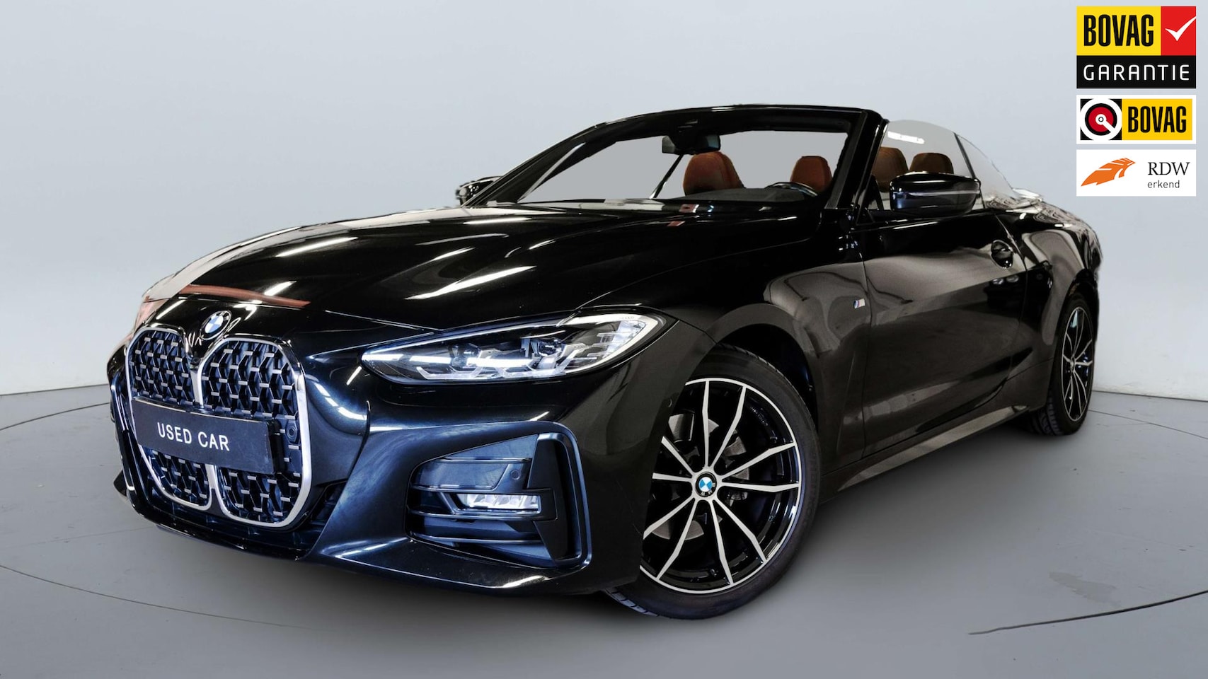 BMW 4-serie Cabrio - 420i High Executive|M-sport|Leder|Keyless|Nekverw|LED|Carplay - AutoWereld.nl