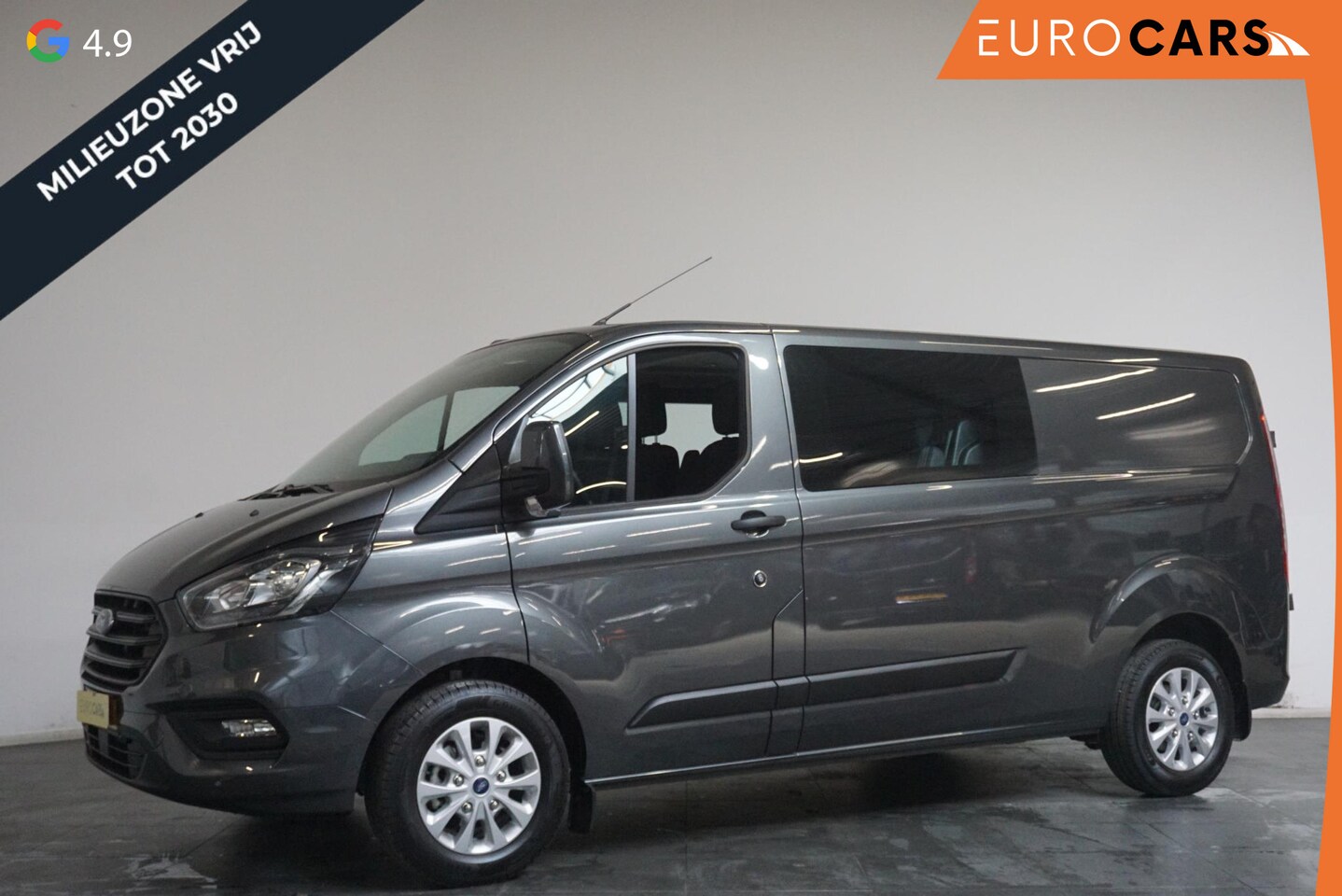Ford Transit Custom - 300 2.0 TDCI L2H1 Trend Dubbele Cabine Automaat Airco Navi Cruise control Camera Parkeerse - AutoWereld.nl