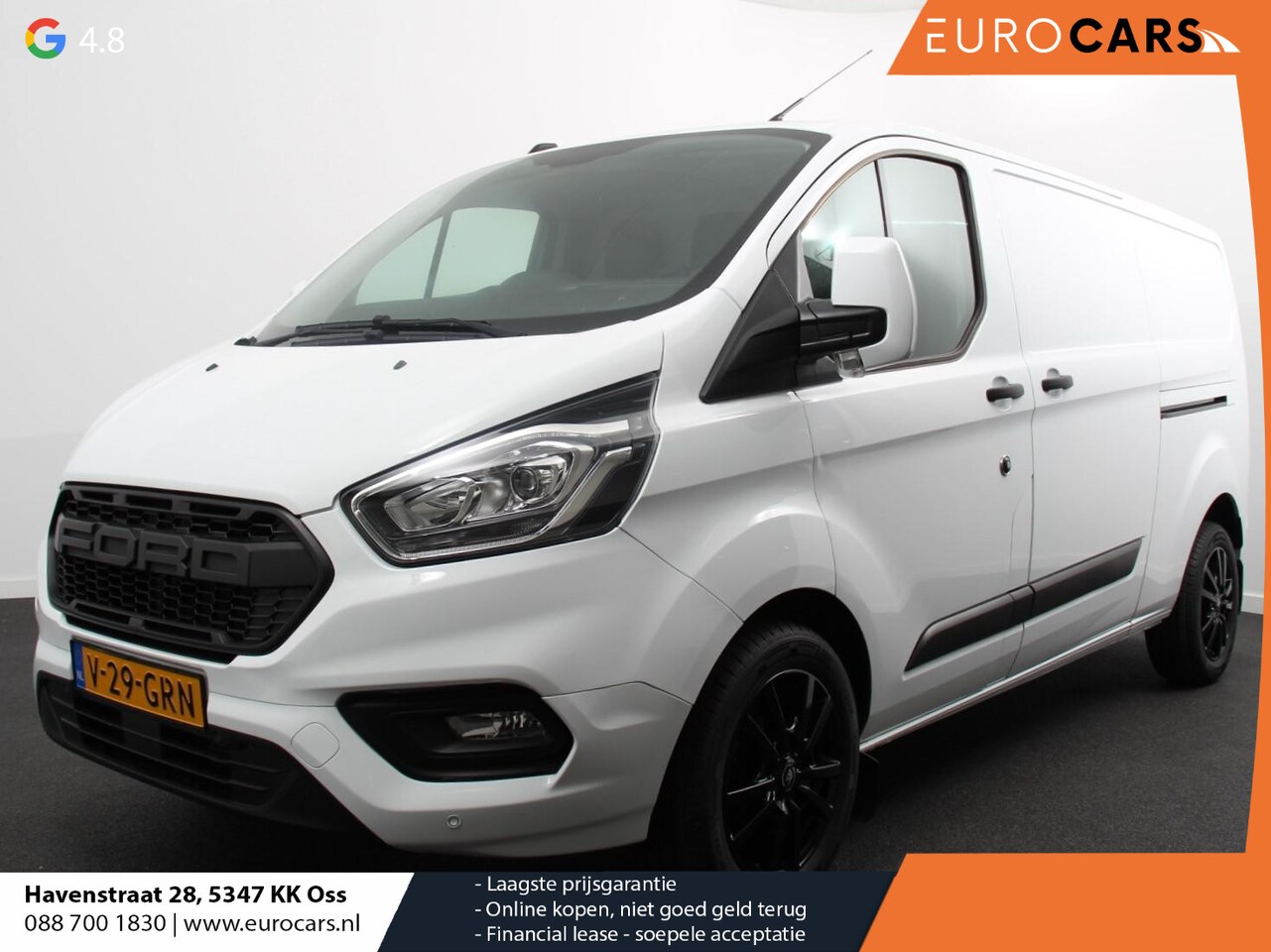 Ford Transit Custom - 130pk L2H1 Raptor Edition Trend 2x Schuifdeur Airco Cruise Control  Achterklep Radio Bluet - AutoWereld.nl