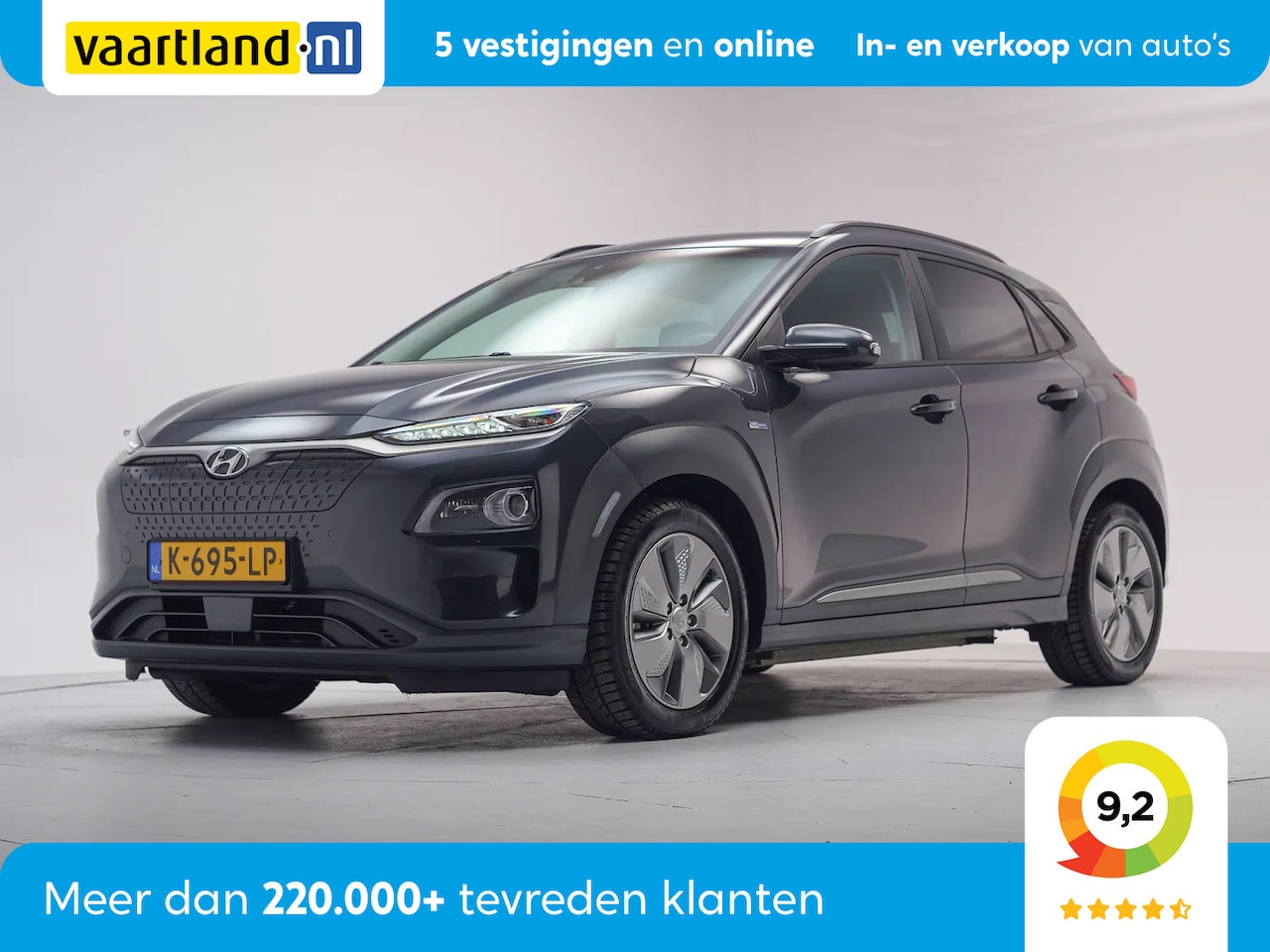 Hyundai Kona Electric - EV Premium 64 kWh 3 fase [ Leder LED Navi ] - AutoWereld.nl