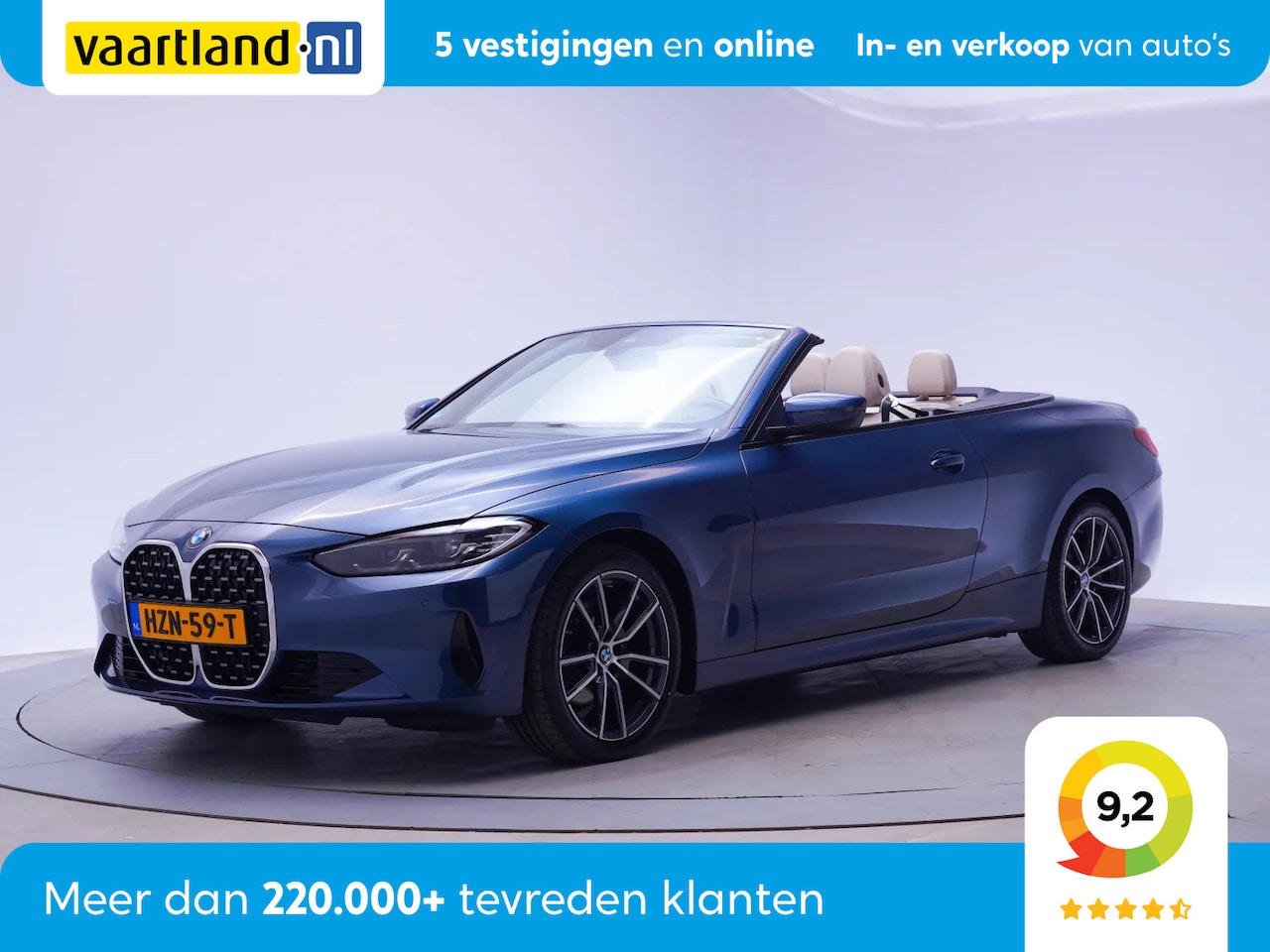 BMW 4-serie Cabrio - 420i High Executive Sport Aut. [ Leder Memory Live-cockpit prof. ] - AutoWereld.nl