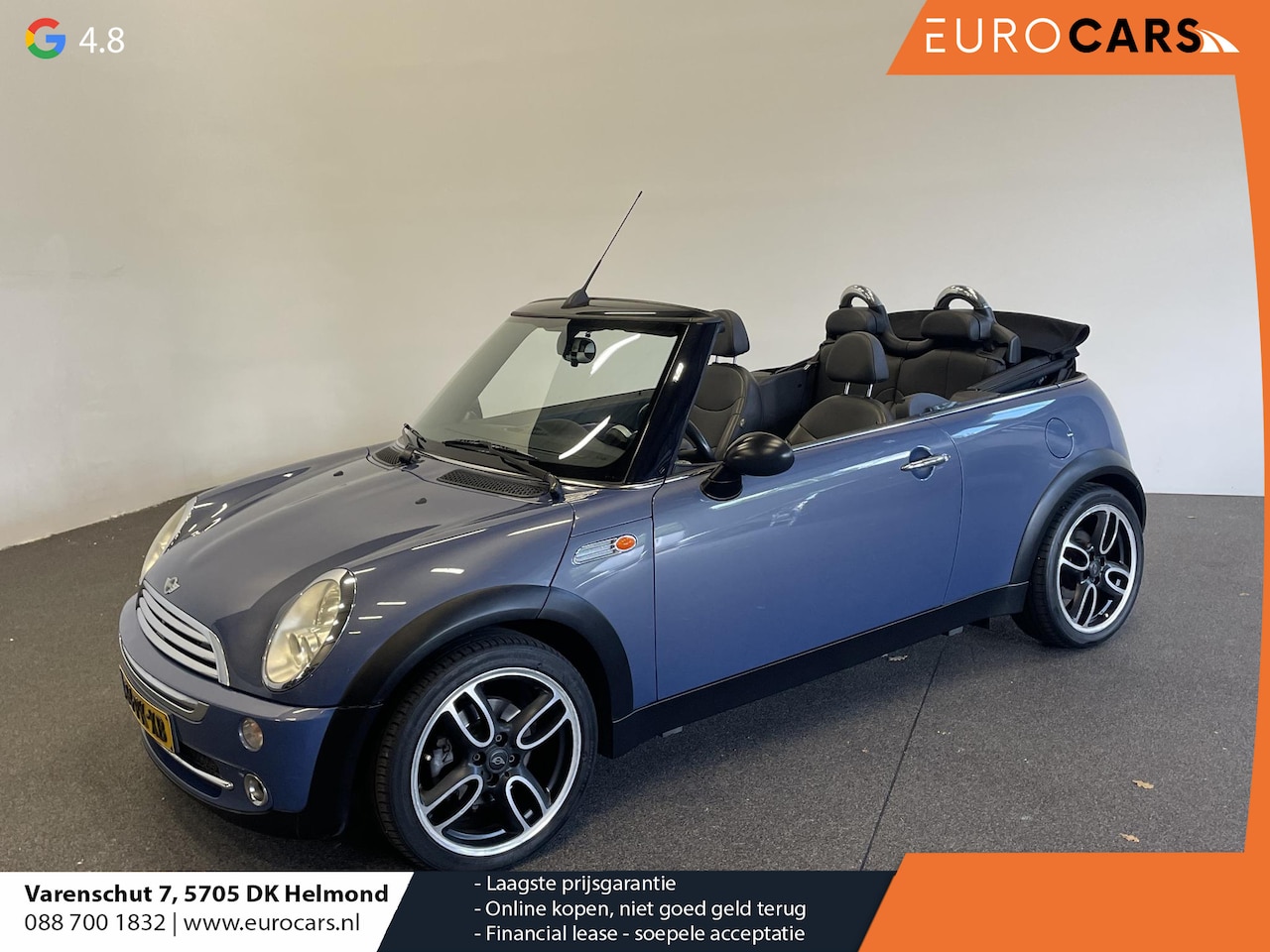 MINI Cabrio - Cooper 1.6 Cooper Chili Lees opmerkingen Leder Parkeersensoren Cruise Control  Stoelverwar - AutoWereld.nl