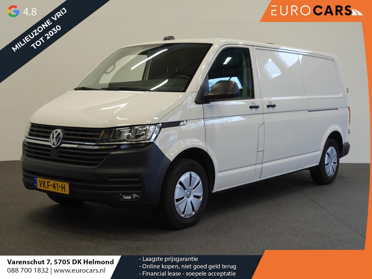 Volkswagen Transporter - 110pk L2H1 Executive 2x Schuifdeur Navigatie Cruisecontrol Airco - AutoWereld.nl