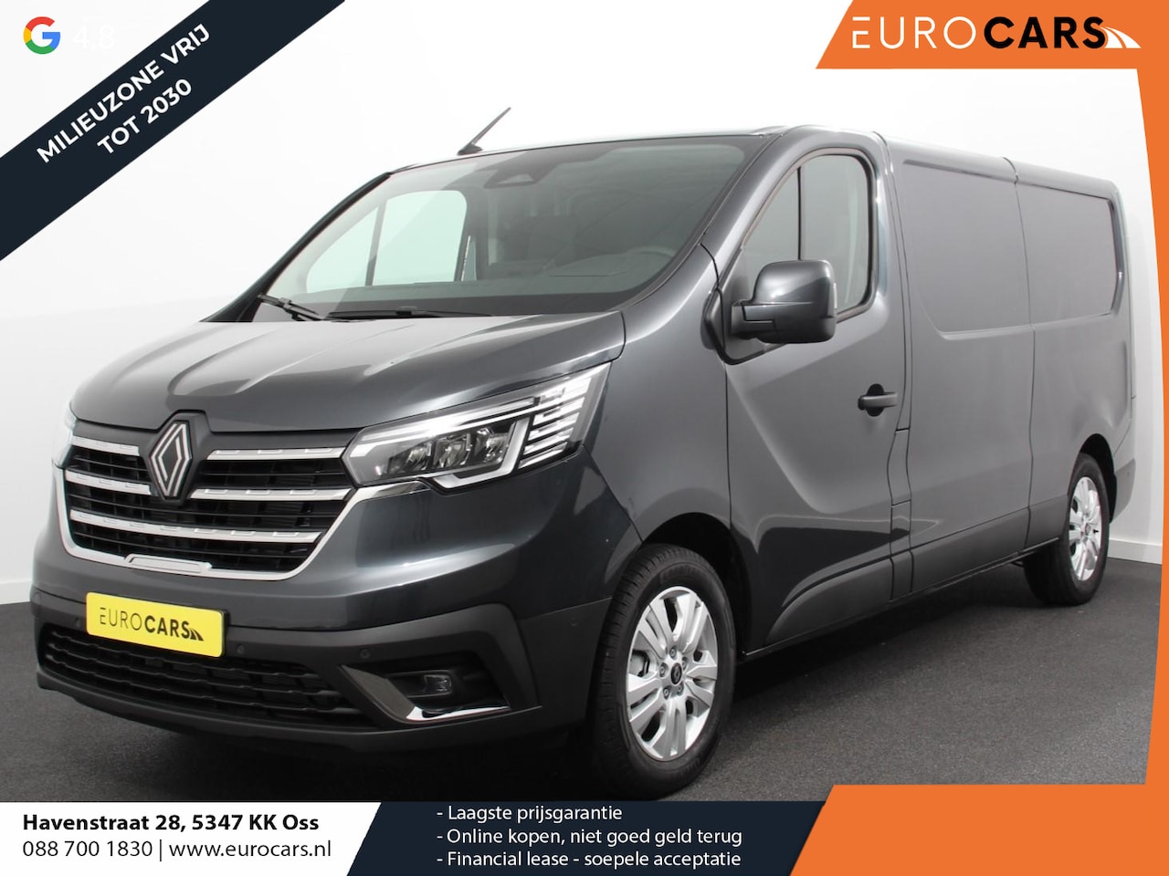 Renault Trafic - 2.0 Blue dCi 150 EDC T30 L2H1 Advance Navigatie Airco Lichtmetalen velgen Betimmering Trek - AutoWereld.nl