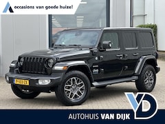 Jeep Wrangler Unlimited - 4xe 380 Sahara | Leder/Cruise Adaptief/Stuur-/Stoelverw./Trekhaak