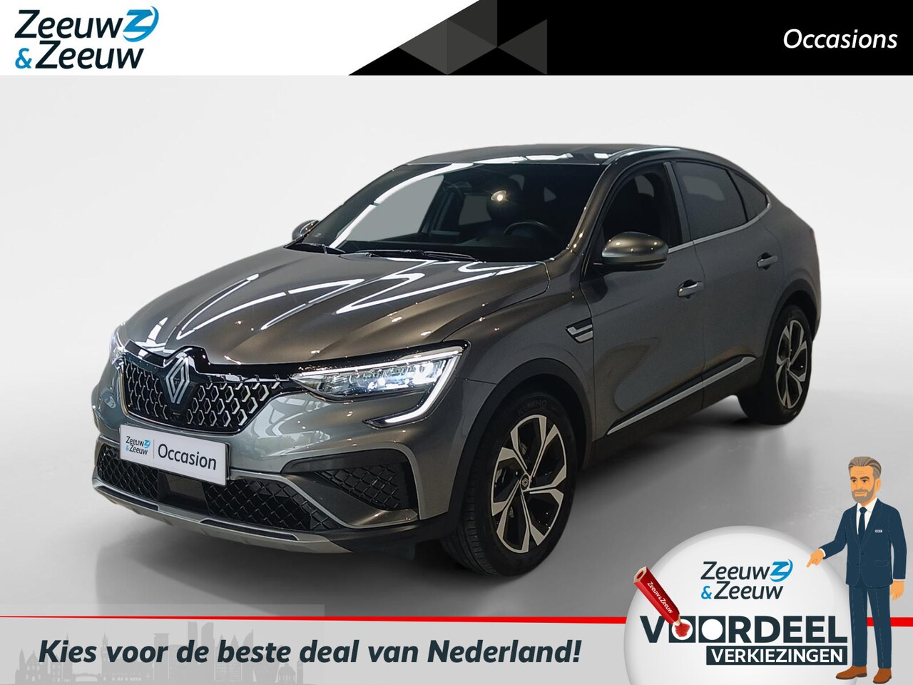 Renault Arkana - 1.6 E-Tech full hybrid 145 techno *Automaat*Navi+Camera*Cruise Control*Climate Control*ETC - AutoWereld.nl