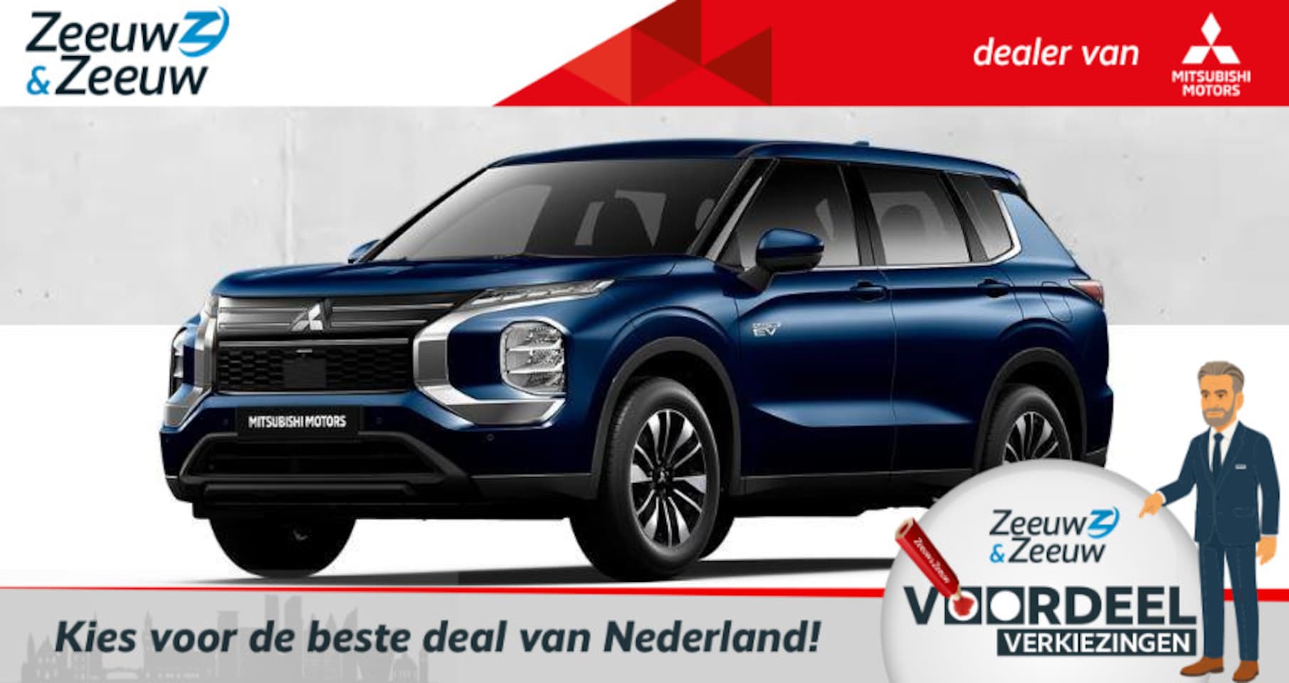 Mitsubishi Outlander - 2.4 PHEV Intense € 4000,- korting | 8 jaar garantie vanaf prijs - AutoWereld.nl