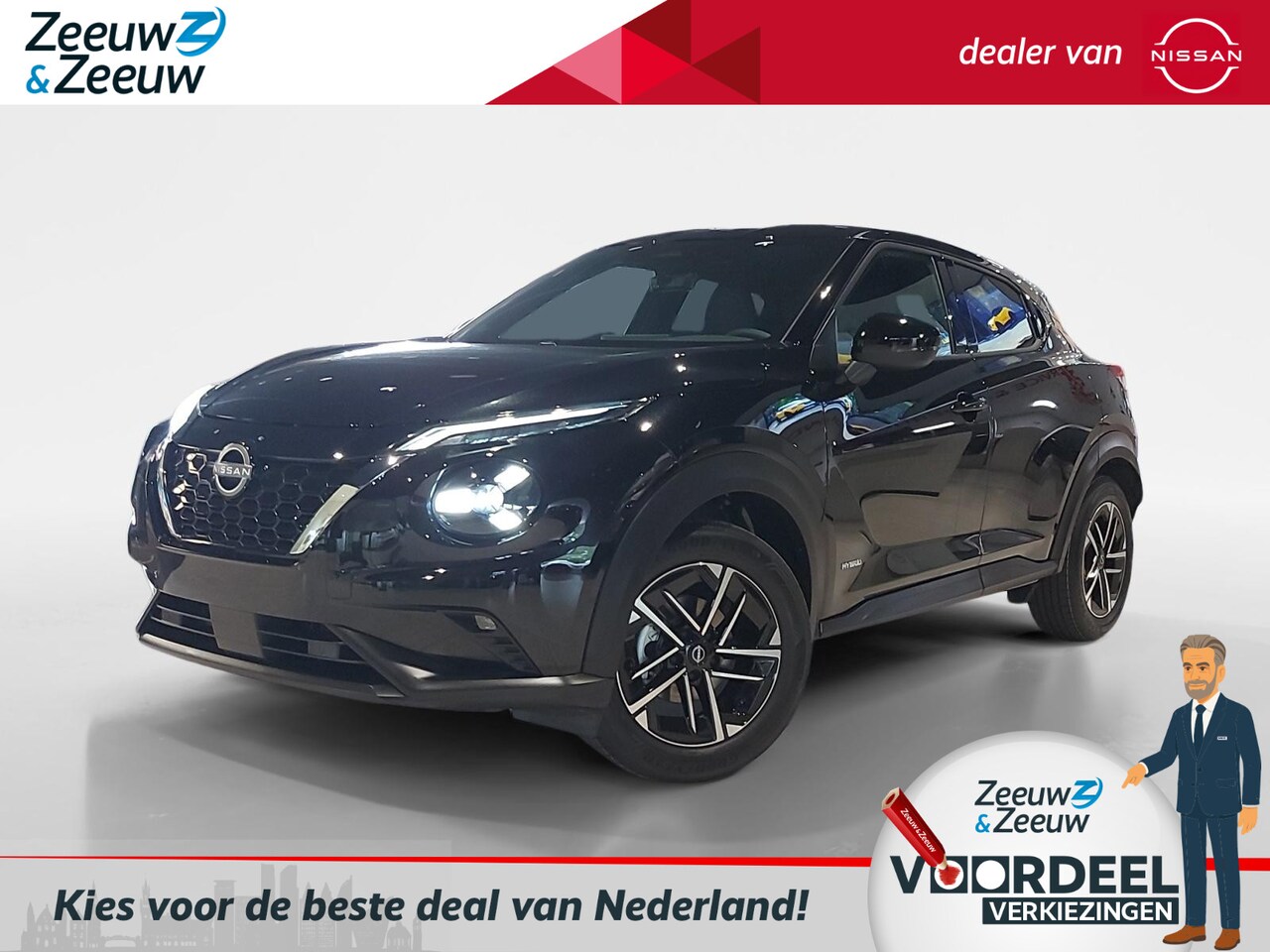 Nissan Juke - 1.6 Hybrid N-Connecta 143PK AUTOMAAT Nu in prijs verlaagd + €600,- inruilpremie | Achterui - AutoWereld.nl