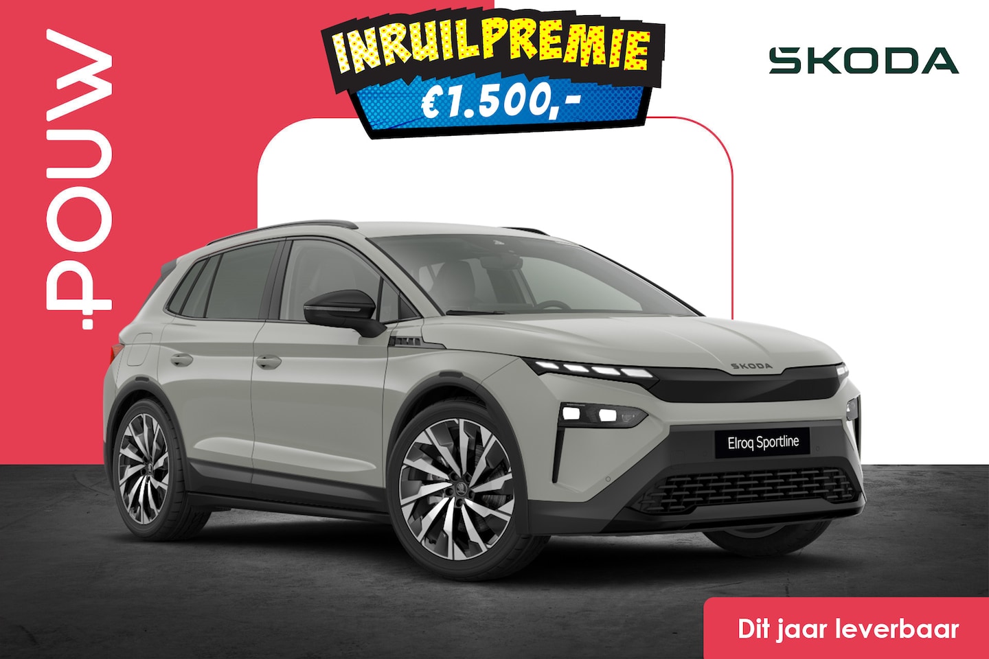 Skoda Elroq - 85 286pk Sportline Edition | Business Upgrade Plus | Trekhaak Wegklapbaar - AutoWereld.nl