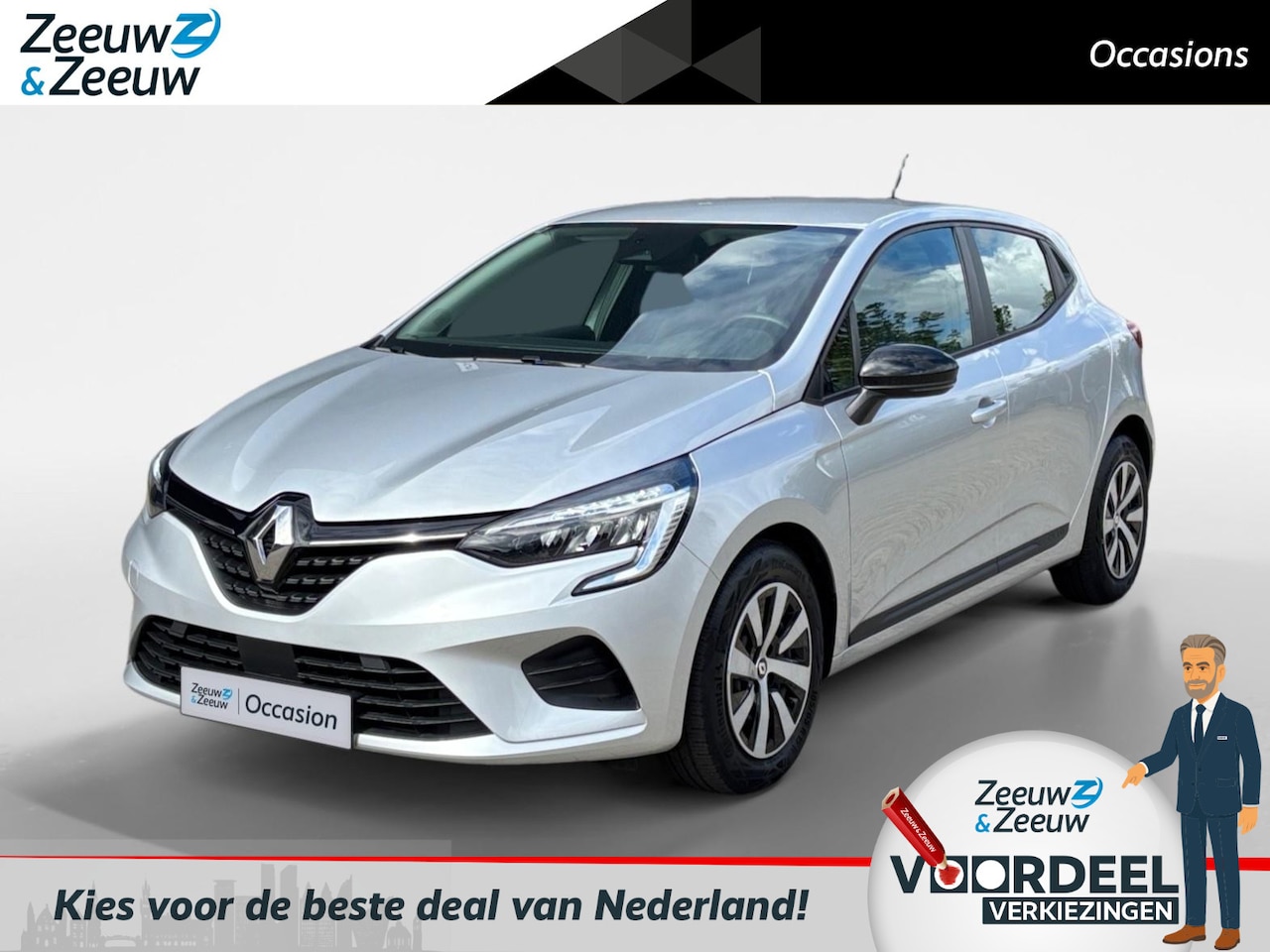 Renault Clio - 90PK TCe Equilibre | Airco | Licht & Regen Sensor | Cruise Control | Full LED | Apple CarP - AutoWereld.nl