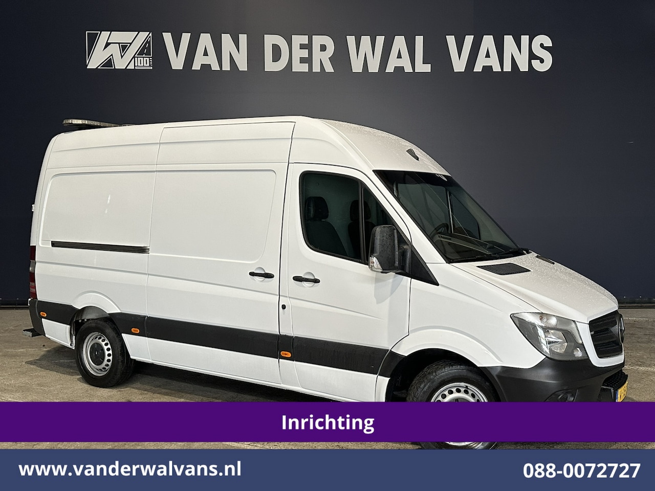 Mercedes-Benz Sprinter - 316CDI 163pk L2H2 Inrichting Euro6 Airco | Cruisecontrol | Chauffeursstoel 2800kg Trekhaak - AutoWereld.nl