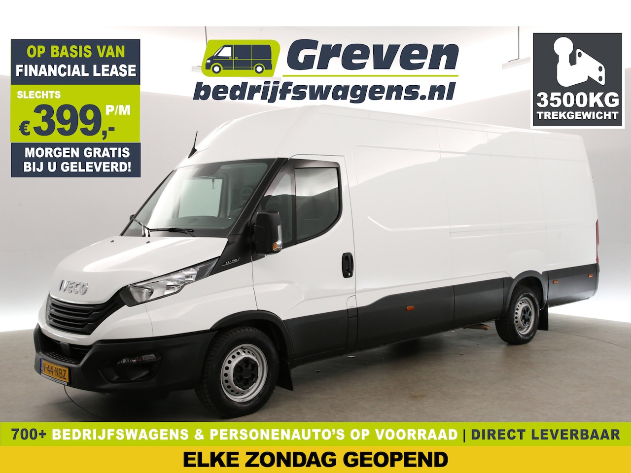 Iveco Daily - 35S16V 157PK L3H2 | 3500KG Trekgew. | Airco | 3-Zits | Parkeersensoren - AutoWereld.nl