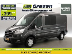 Ford Transit - 2.0 TDCI 185PK L3H2 | DC | 7-zits | Airco | Cruise | Camera | Carplay | Trekh. | Parkeerse