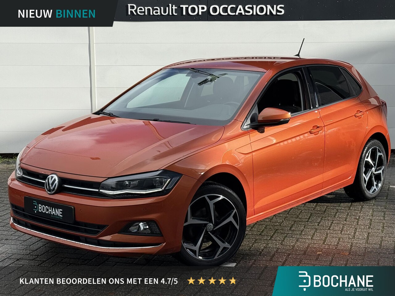 Volkswagen Polo - 1.0 TSI Highline | Automaat | Trekhaak | LED | 17" Bonneville Velgen | Apple Carplay | Win - AutoWereld.nl