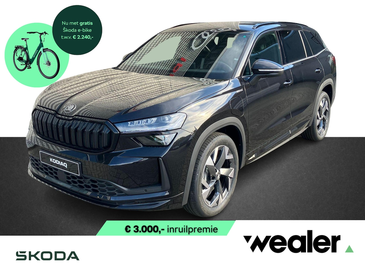 Skoda Kodiaq - Sportline Business 1.5 TSI PHEV 204 PK GRATIS E-BIKE | Comfort pakket | 19" lichtmetalen v - AutoWereld.nl