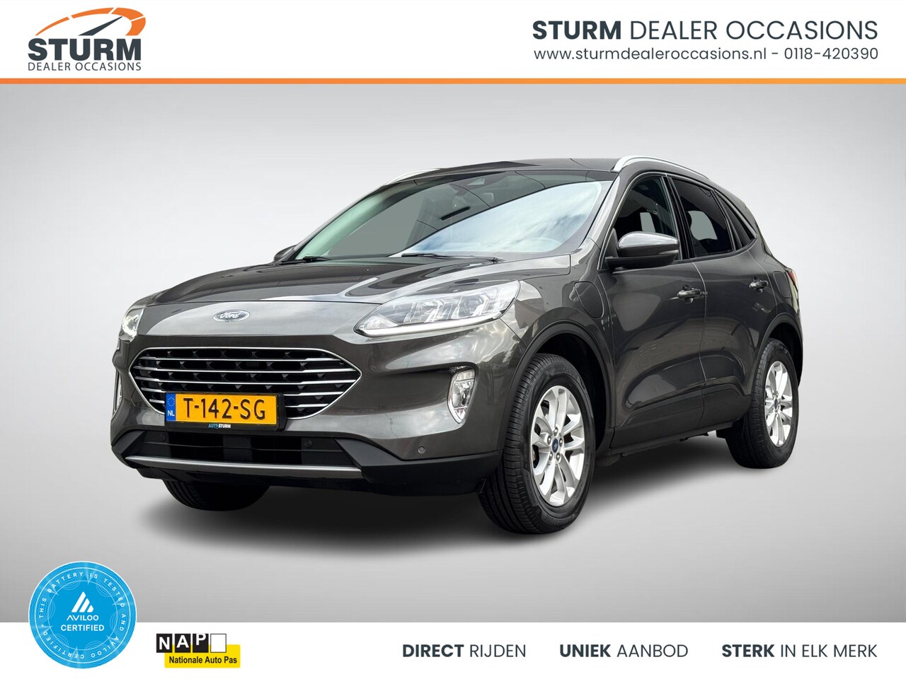 Ford Kuga - 2.5 PHEV Titanium SoH 93% Trekhaak, NL-Auto Winter Pack - AutoWereld.nl