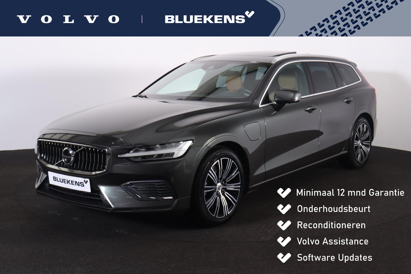 Volvo V60 - T8 Recharge AWD Inscription - Panorama/schuifdak - IntelliSafe Assist & Surround - 360º Ca - AutoWereld.nl