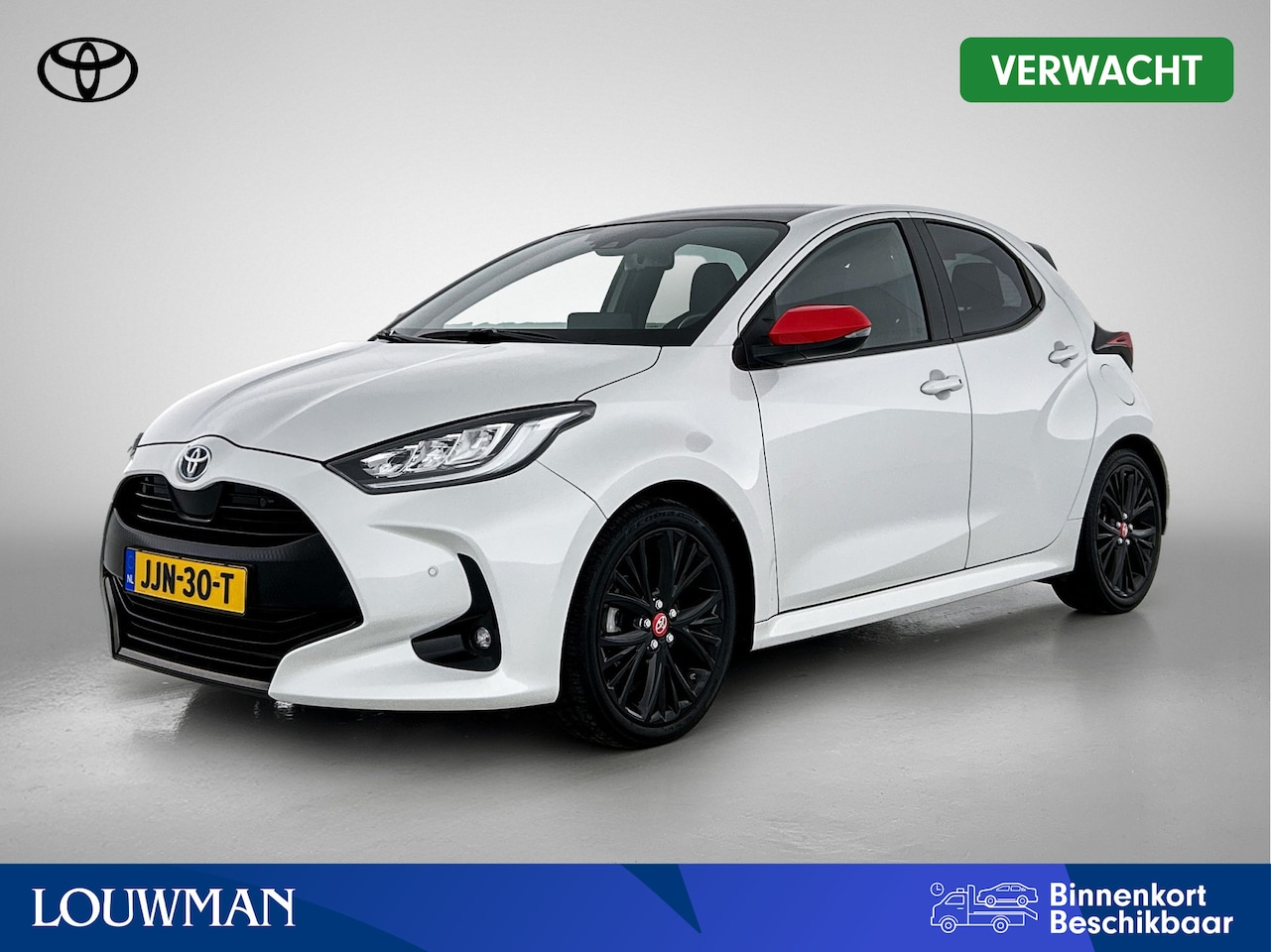 Toyota Yaris - 1.5 Hybrid Executive | Lederen bekleding | Stoelverwarming | JBL | Coral Red Pack | - AutoWereld.nl