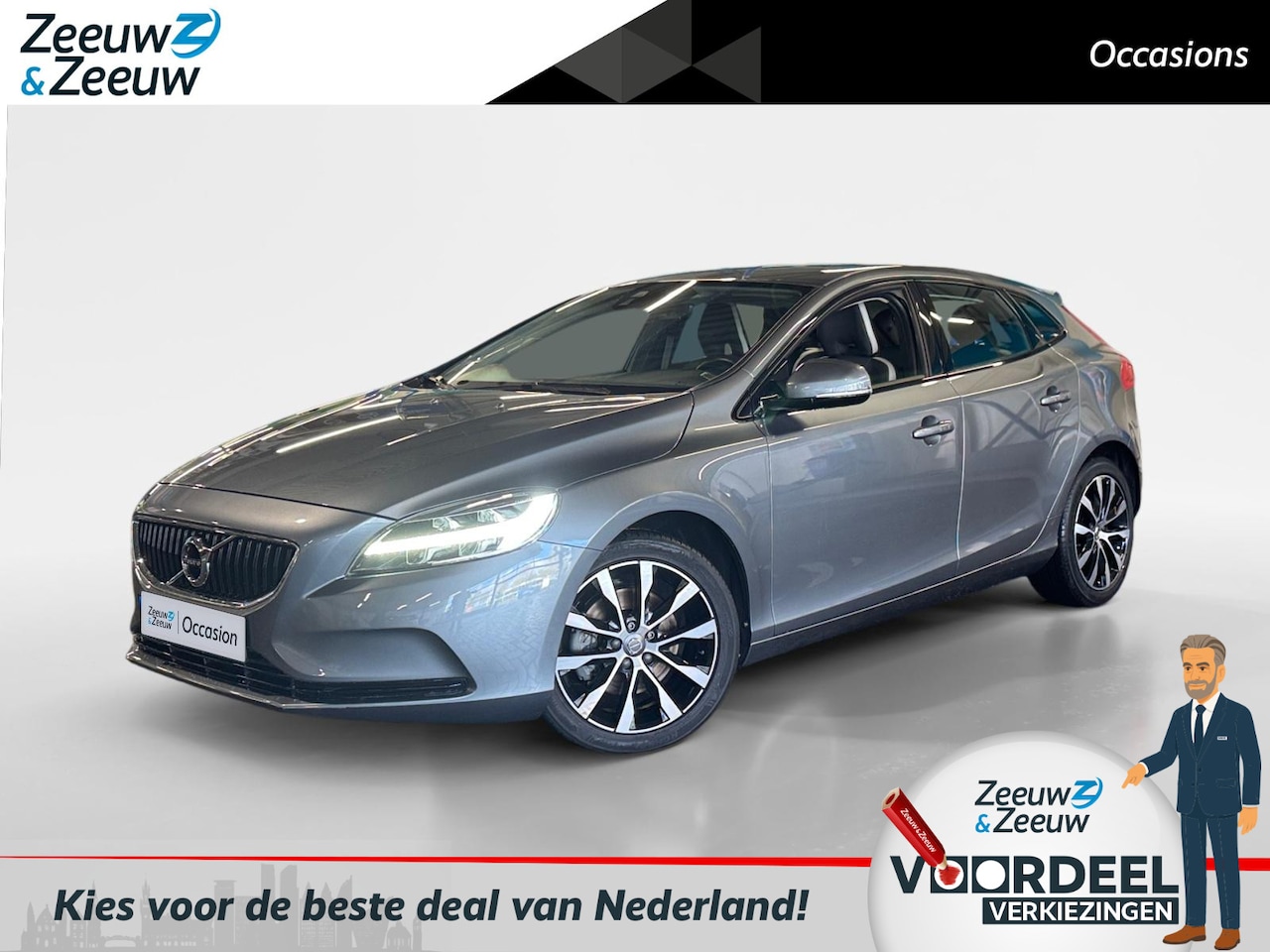 Volvo V40 - 2.0 T3 Dynamic Edition |LED koplampen|Trekhaak|Stoelverwarming|12 maanden Bovag Garantie| - AutoWereld.nl