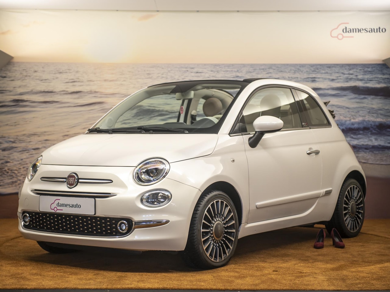 Fiat 500 C - 0.9 TwinAir 0.9 TwinAir, Automaat, Parelmoer, Lederen bekleding, inclusief garantie - AutoWereld.nl