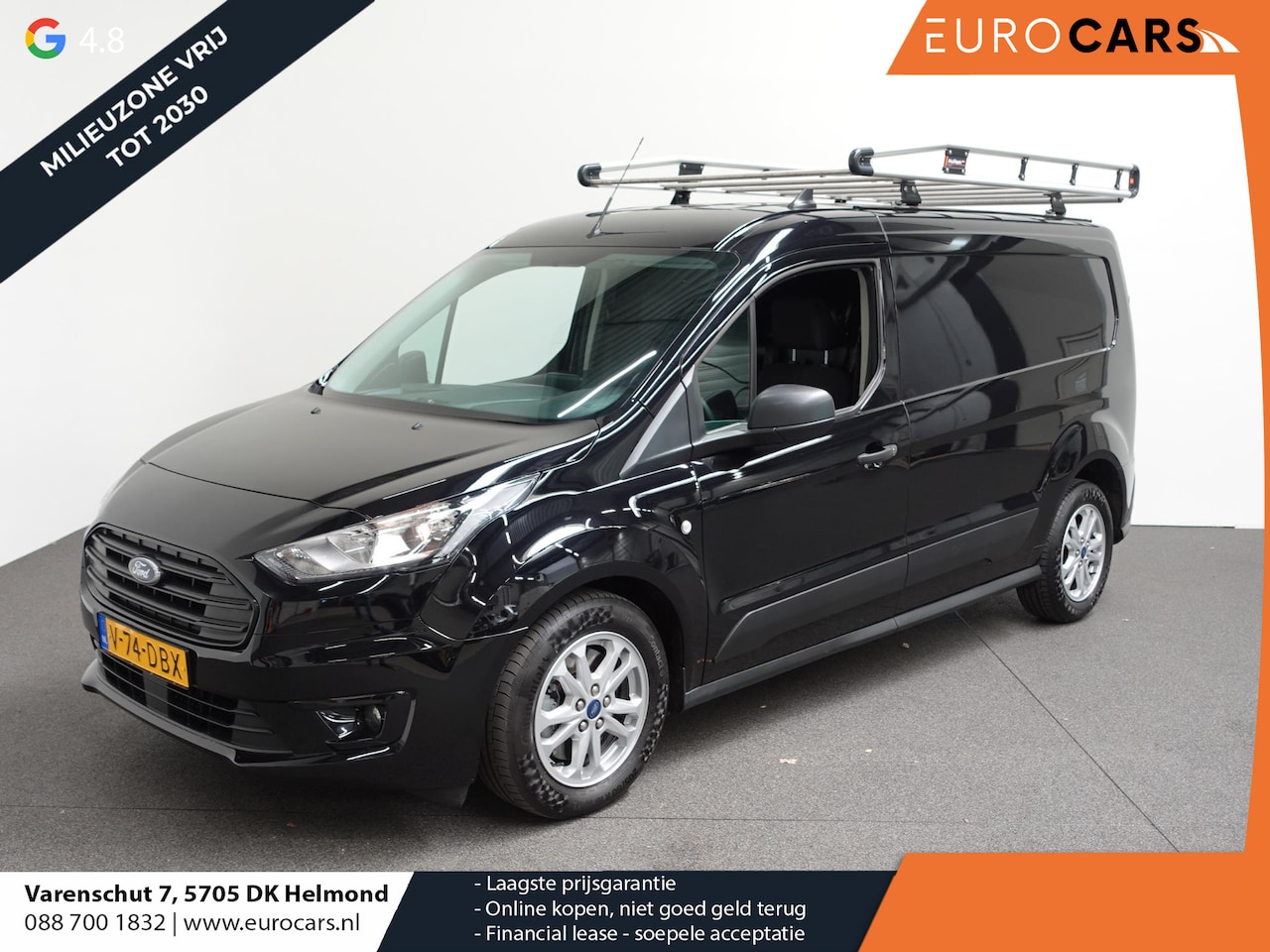 Ford Transit Connect - 1.5 EcoBlue L2 Trend Navigatie Camera Airco Parkeersensoren Cruise Control 3Zits Imperiaal - AutoWereld.nl