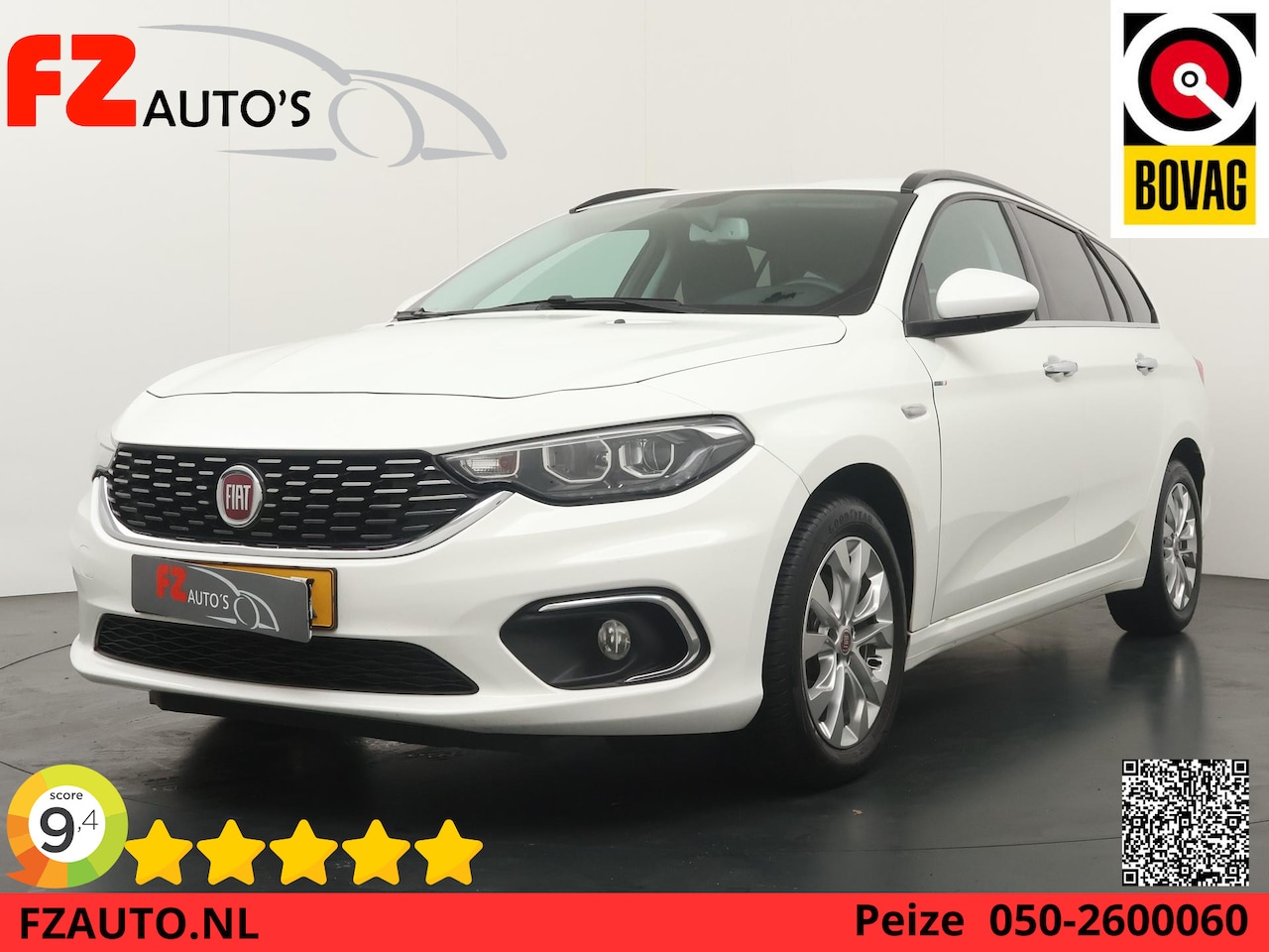 Fiat Tipo Stationwagon - 1.4 T-Jet 16v Business Lusso - Navigatie - Camera - Stoelverwarming - Trekhaak - AutoWereld.nl