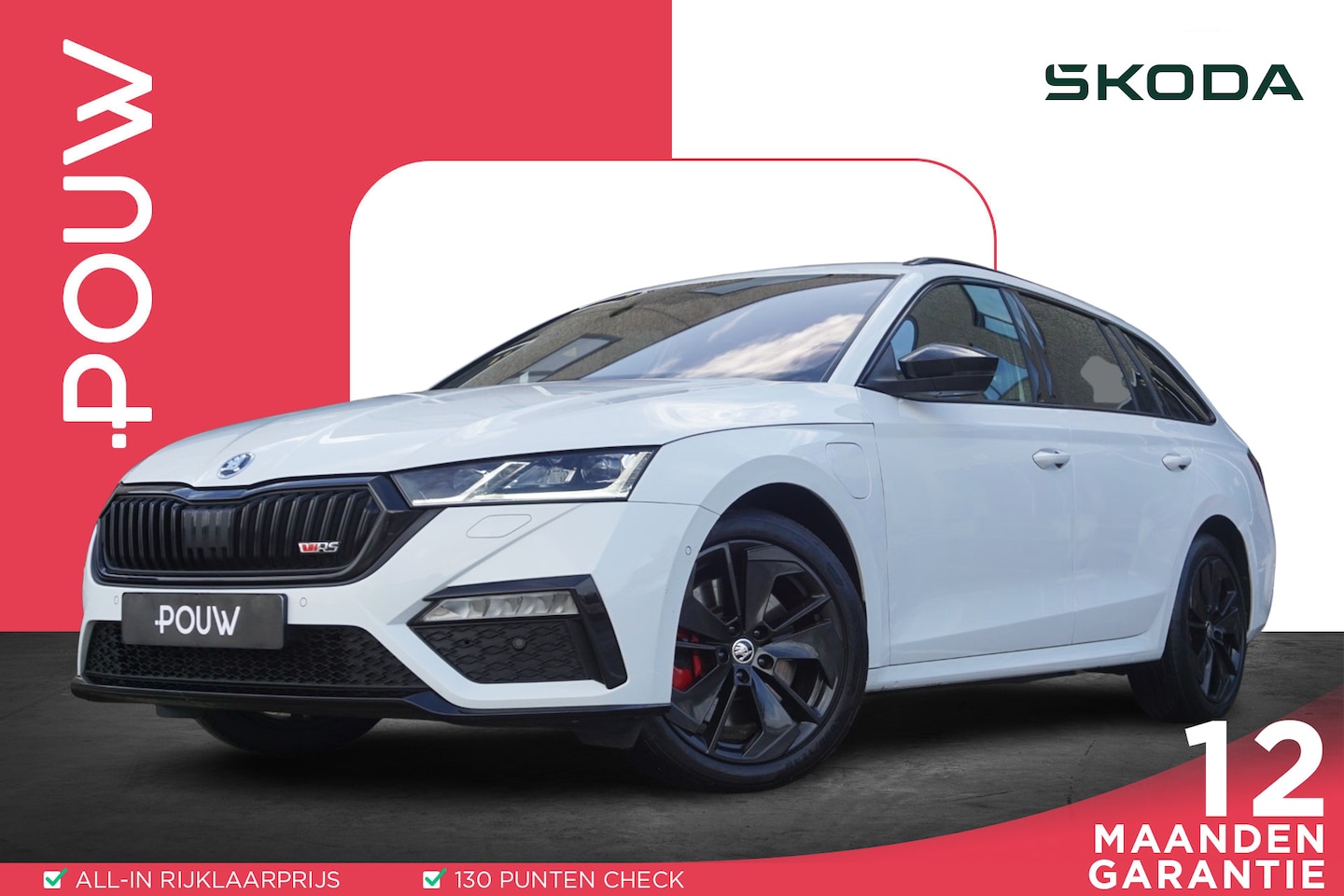 Skoda Octavia Combi - RS 1.4 TSI 245pk iV PHEV Business | Leer / alcantara | Canton | Standkachel | Smartlink | - AutoWereld.nl