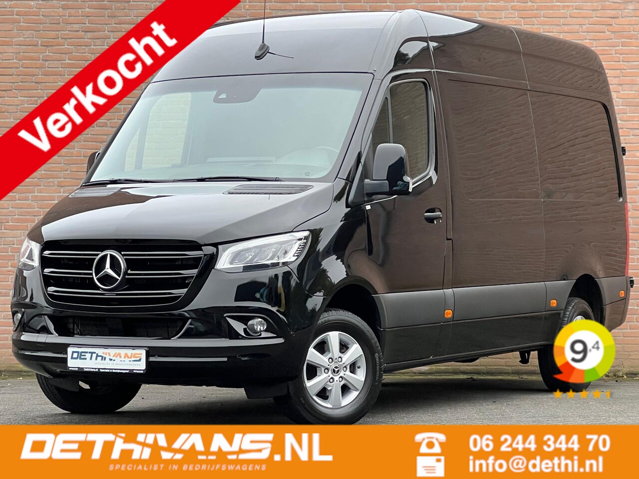 Mercedes-Benz Sprinter - 317CDI 170PK L2H2 9G-TRONIC / Distronic / LED / M-Bux - AutoWereld.nl