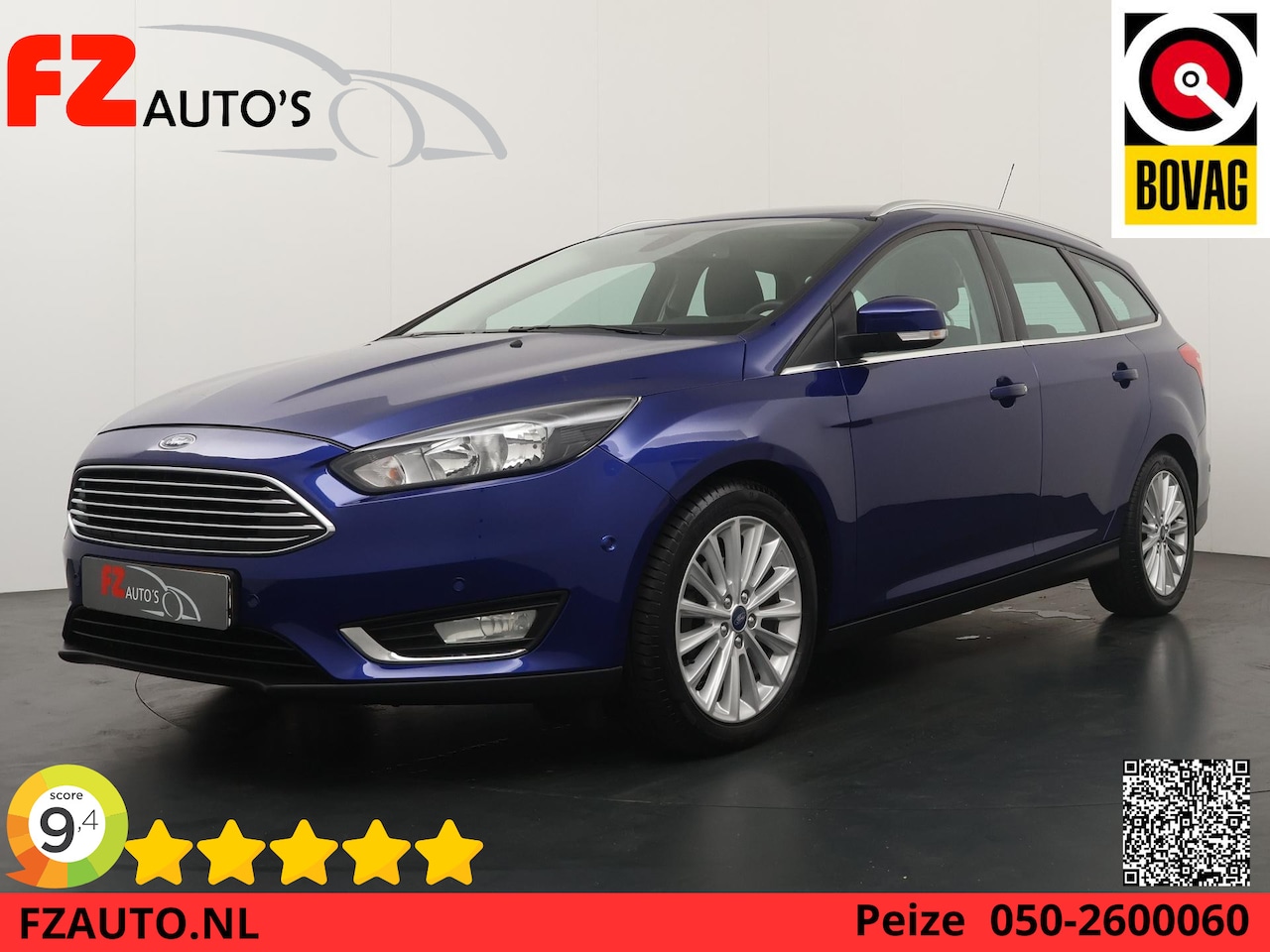 Ford Focus Wagon - 1.0 Titanium - Navigatie - Climate Control - Parkeersensoren - AutoWereld.nl
