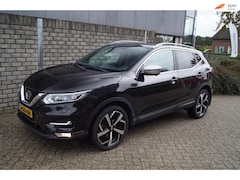 Nissan Qashqai - 1.3 DIG-T Tekna + Panodak Luxe Leder Stoelverw Navi Camera Clima Apple Carplay LED Kopl Cr