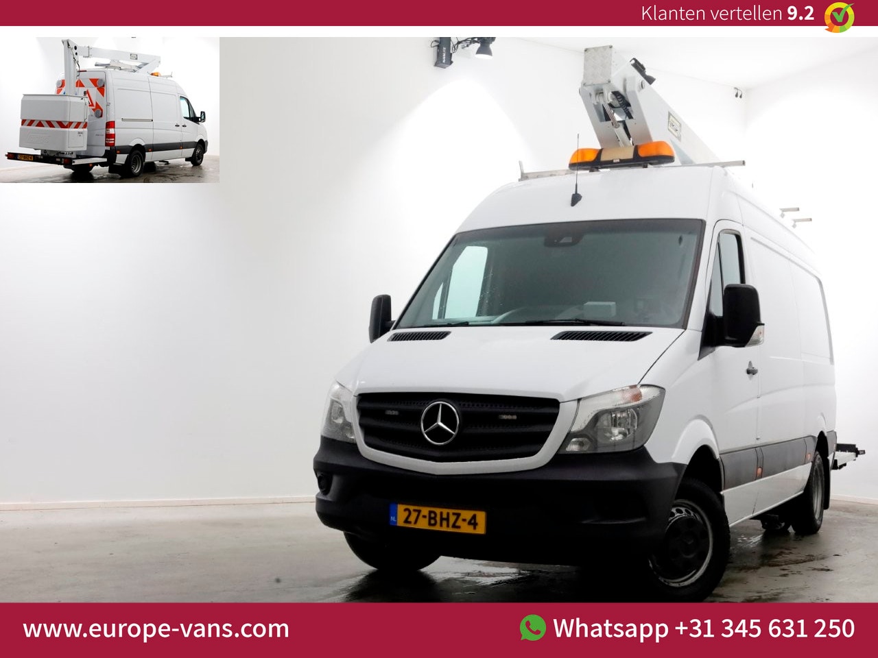 Mercedes-Benz Sprinter - 516 CDI 163pk Euro6 L2H2 Custers Taurus T200-14MVH Hoogwerker 14meter Werkhoogte PTO 01-20 - AutoWereld.nl