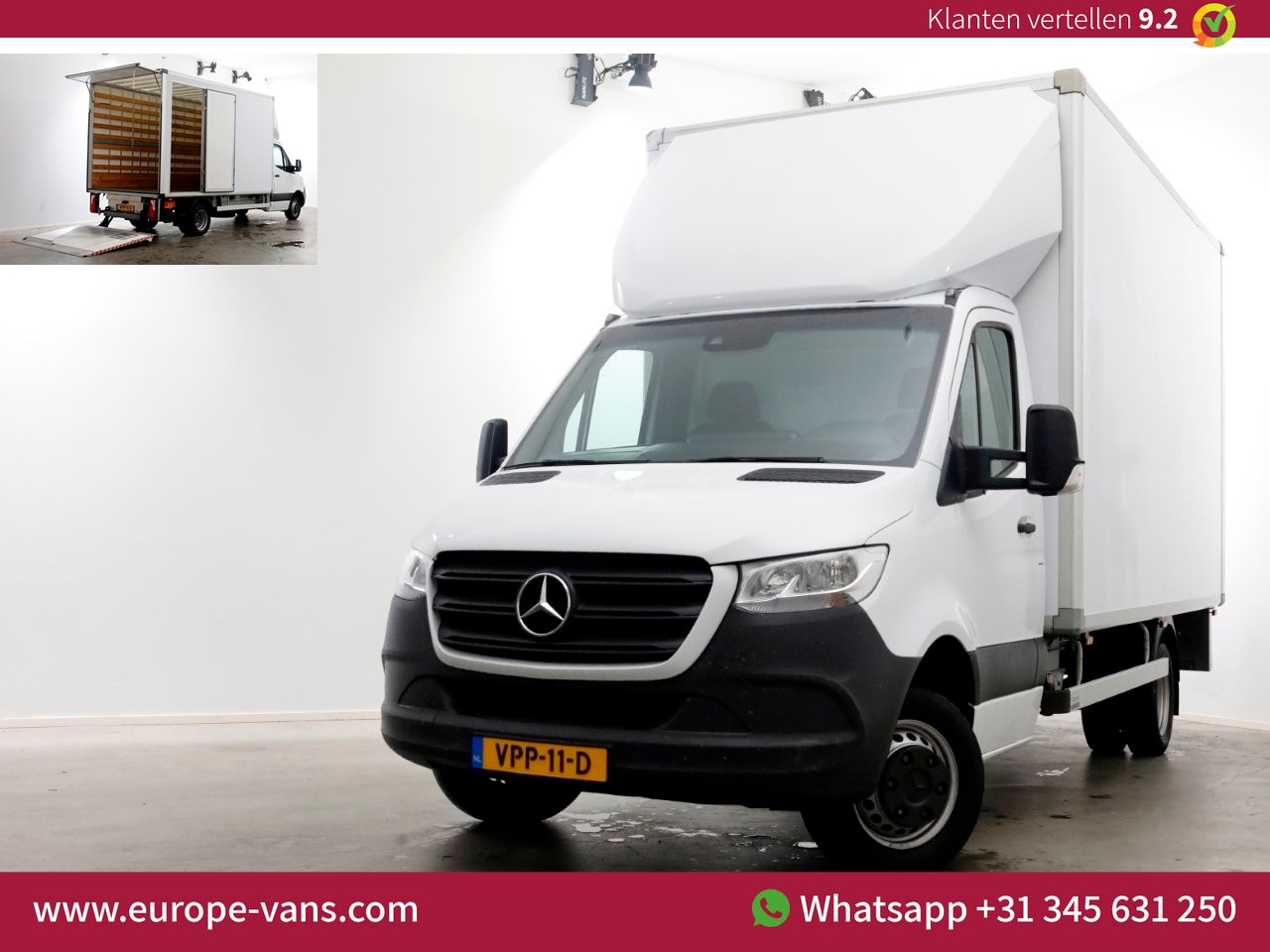 Mercedes-Benz Sprinter - 515 CDI 150pk 9G Automaat Bakwagen met laadklep Extra Hoog 235cm 04-2022 - AutoWereld.nl