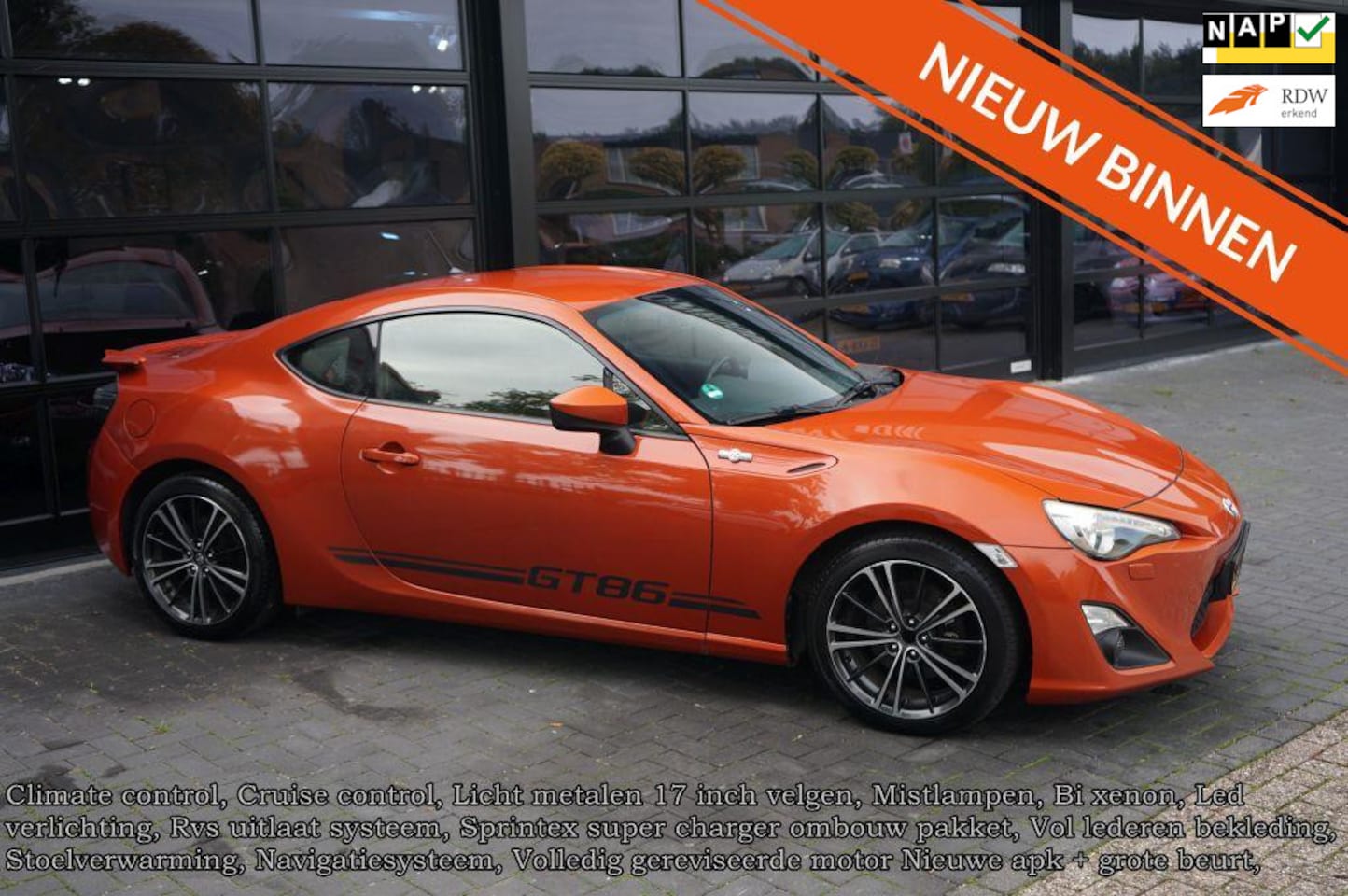 Toyota GT86 - 2.0 D-4S 2.0 D-4S, Compressor, Clima, Navi, Xenon, Leder, Stoelverwarming - AutoWereld.nl